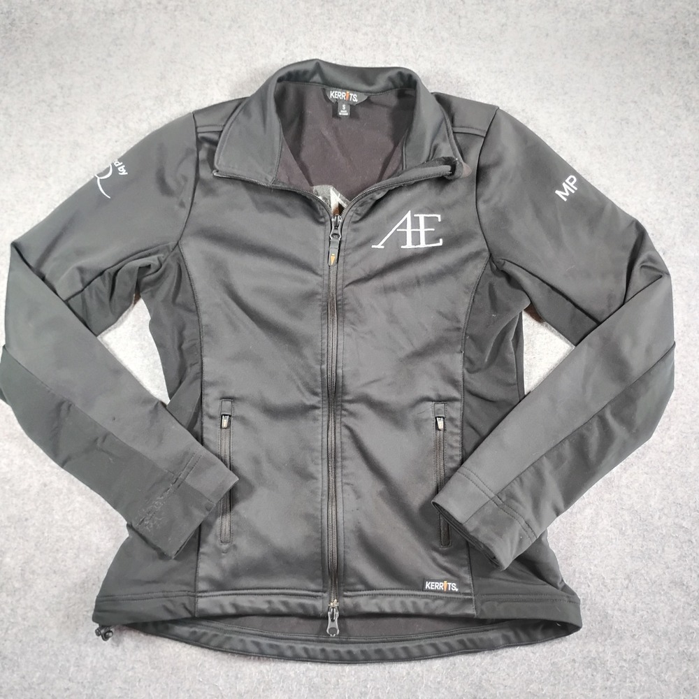 Kerrits Softshell Riding Jacket Womens S Black Anderson Equestrian Equestrian - Picture 1 of 12